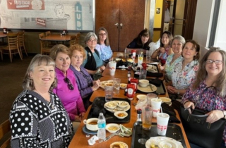 Retired Houston OHN Luncheon...  Pam Mason,  Liz Lawhorn, Katherine Moore, Dianne Griffith, Carolyn Ebert, Kathy Pierpoline, Hilda Wist, Judy Perkins, Dana Werner, Cathy Henning and Marilyn Roach.
