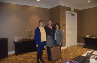 Melinda Cordova is installing in Julia Reyes and Karen Parker to the TSAOHN Board of Directors.
